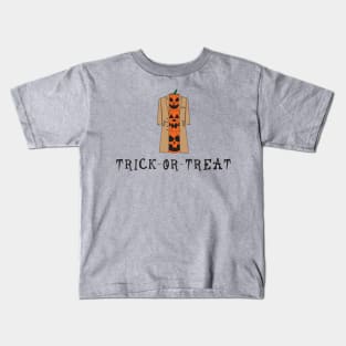 Three Pumpkins In A Trench Coat Kids T-Shirt